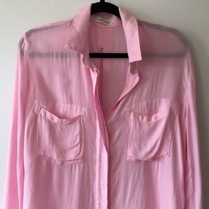 Bella Dahl | Blush Pink Button Down Shirt